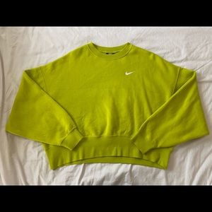 NEON GREEN NIKE CREWNECK